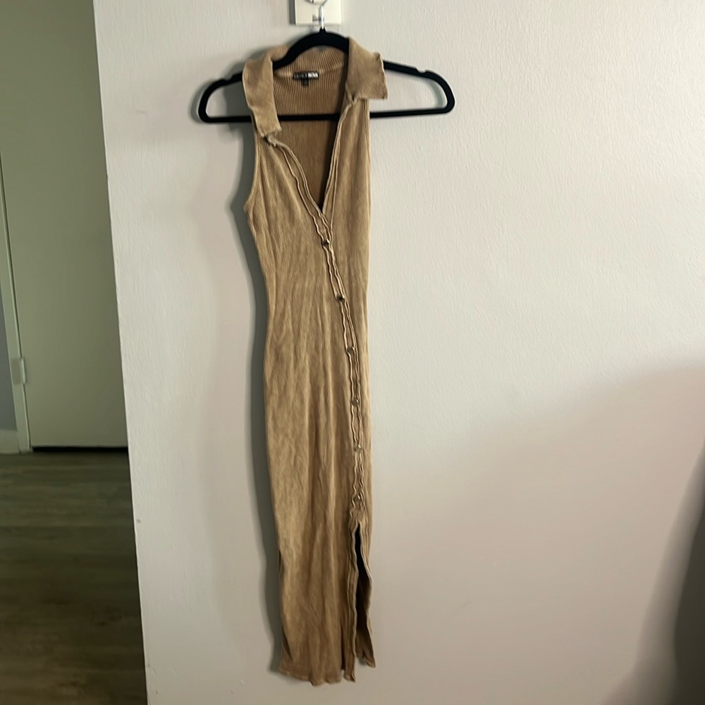 Tan maxi dress